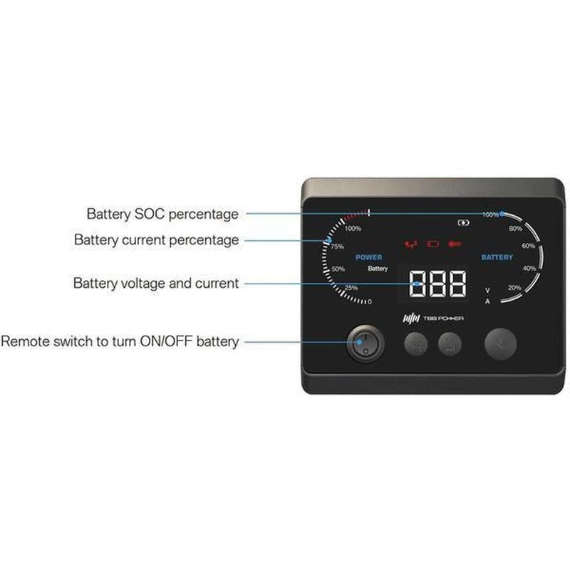 TBB Power Remote Display for M12 Batteries MEH-B with Bluetooth - View 2