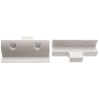 AG Pair of White ABS Side Solar Support Mounts