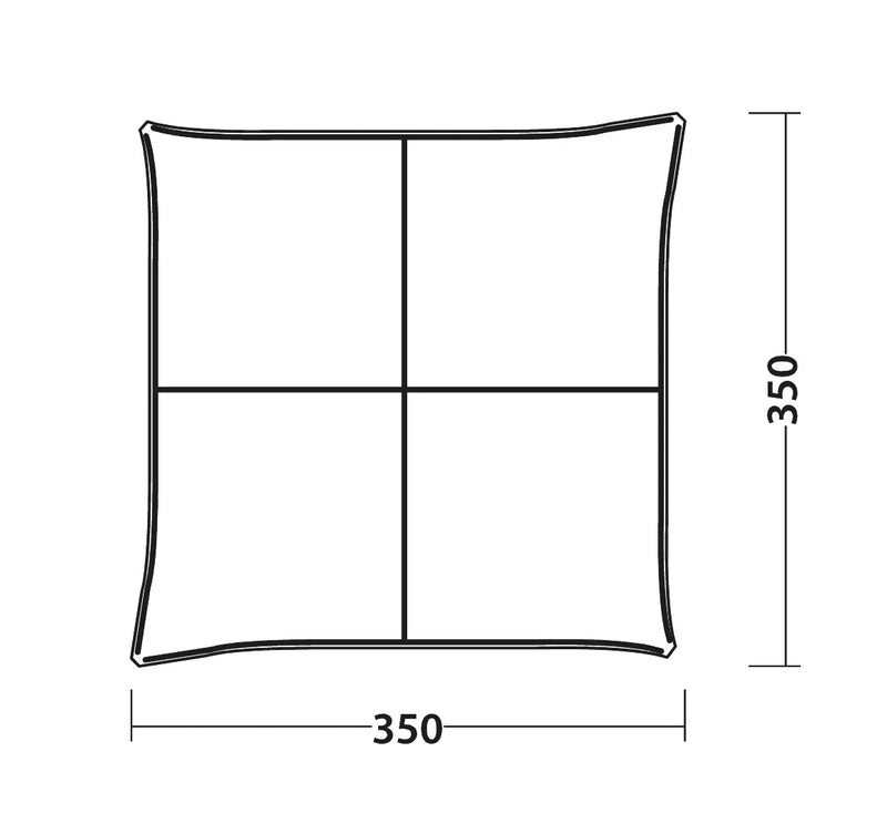 Event Lounge Large 3.5 x 3.5m Shelter 111359 - Versatile Outdoor Gathering Space