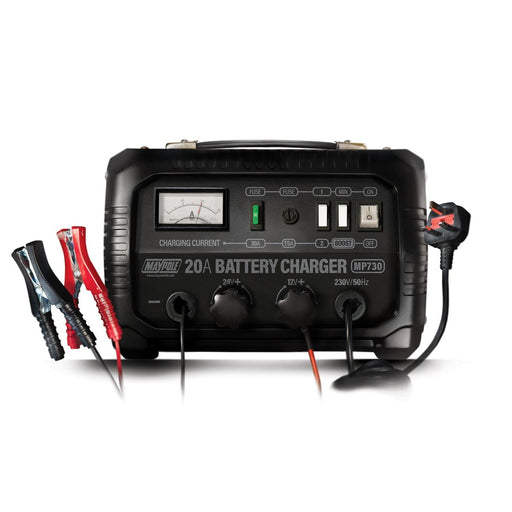Maypole Heavy Duty Steel 20 Amp 12V/24V Car Van Tractor Battery Charger Mp730 - View 2