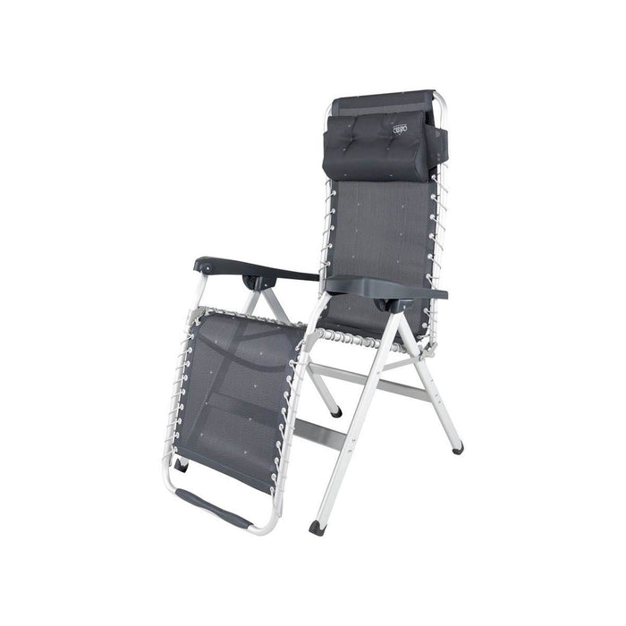 Crespo Zero Gravity Chair AL/232 Dark Grey Crespo - UK Camping And Leisure