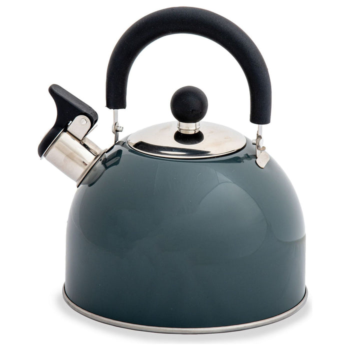 Hamilton slate stainless steel whistling kettle (2L) K0056SL Quest - UK Camping And Leisure