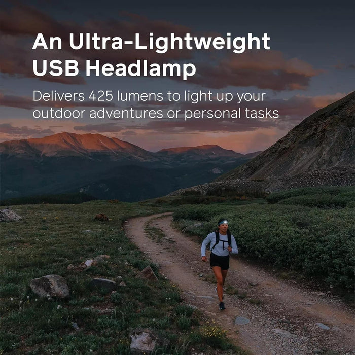 BioLite HPA0312 HeadLamp 425 USB-C Rechargeable 425 Lumens Ember Yellow Biolite - UK Camping And Leisure