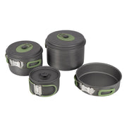 Bo-Camp Cookware Set Explorer xl 4 Pieceshard Anodized Aluminium Bo-Camp - UK Camping And Leisure
