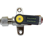 Gas 5/16" Compression Foot Mount Bullfinch Valve 3005OP Bullfinch - UK Camping And Leisure