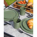 Bo-Camp Industrial Collection Tableware Patom 16 Pieces Green Bo-Camp - UK Camping And Leisure