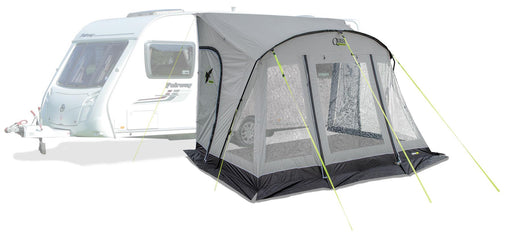 Quest Falcon Pro 390 Poled Porch Caravan Awning Grey Quest Leisure - UK Camping And Leisure