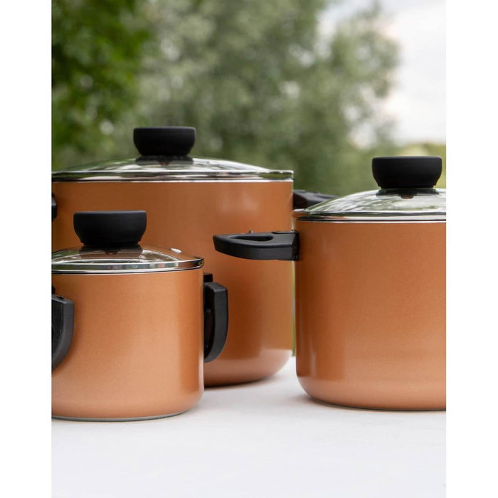 Bo-Camp Industrial Collection Cookware Set Slauson Compact 3 Bo-Camp - UK Camping And Leisure