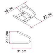 Fiamma Moto Wheel Chock Front - View 2
