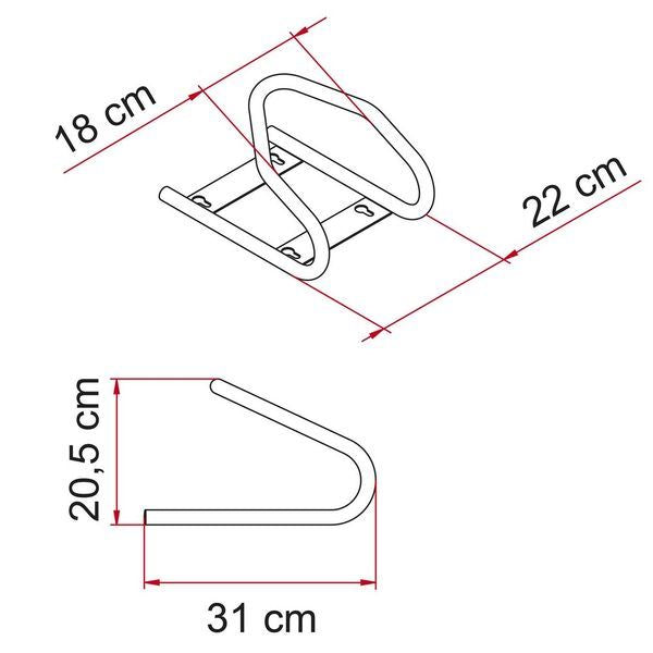 Fiamma Moto Wheel Chock Front