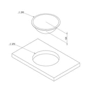 CAN Round Sink 290 x 120mm (No Waste Included) CAN - UK Camping And Leisure
