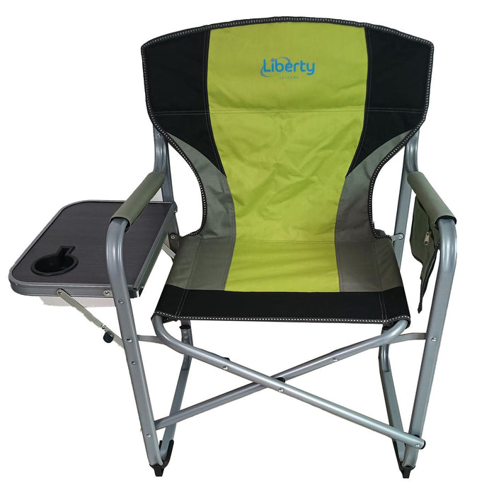 Liberty Lime Directors Chair with Side Table Camping Caravan Liberty - UK Camping And Leisure