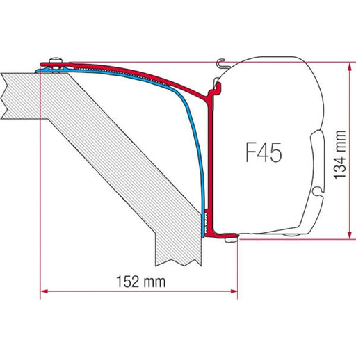 Fiamma Kit for Laika Rexoslne Ecovip 07 RVs Fiamma - UK Camping And Leisure