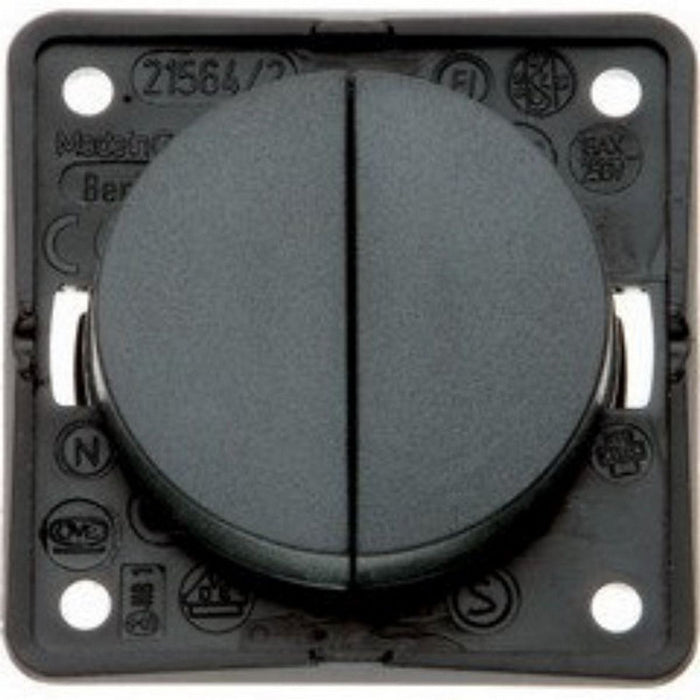 Double Switch Anthracite (21232A) Convenient Double Switch for Your Caravan W4 - UK Camping And Leisure