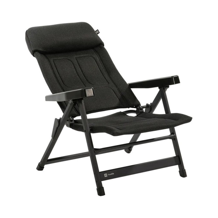 Travellife Lucca Recliner Lounge True Black 2130310 Travellife - UK Camping And Leisure