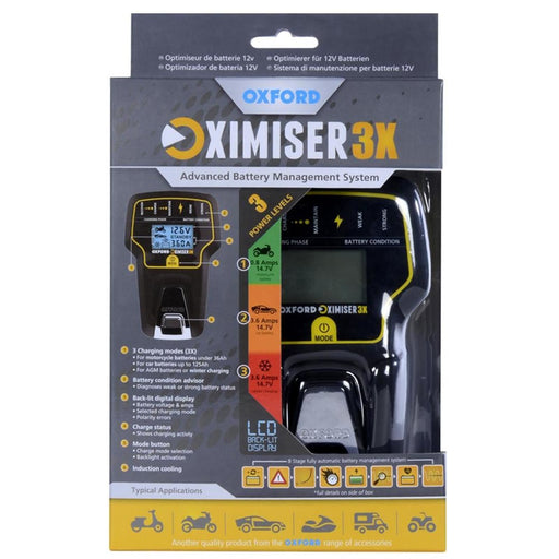 Oximiser 3X Advanced Battery Charger Oxford - UK Camping And Leisure