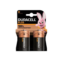 Duracell D Cell Plus Power +100% Batteries (Pack 2)