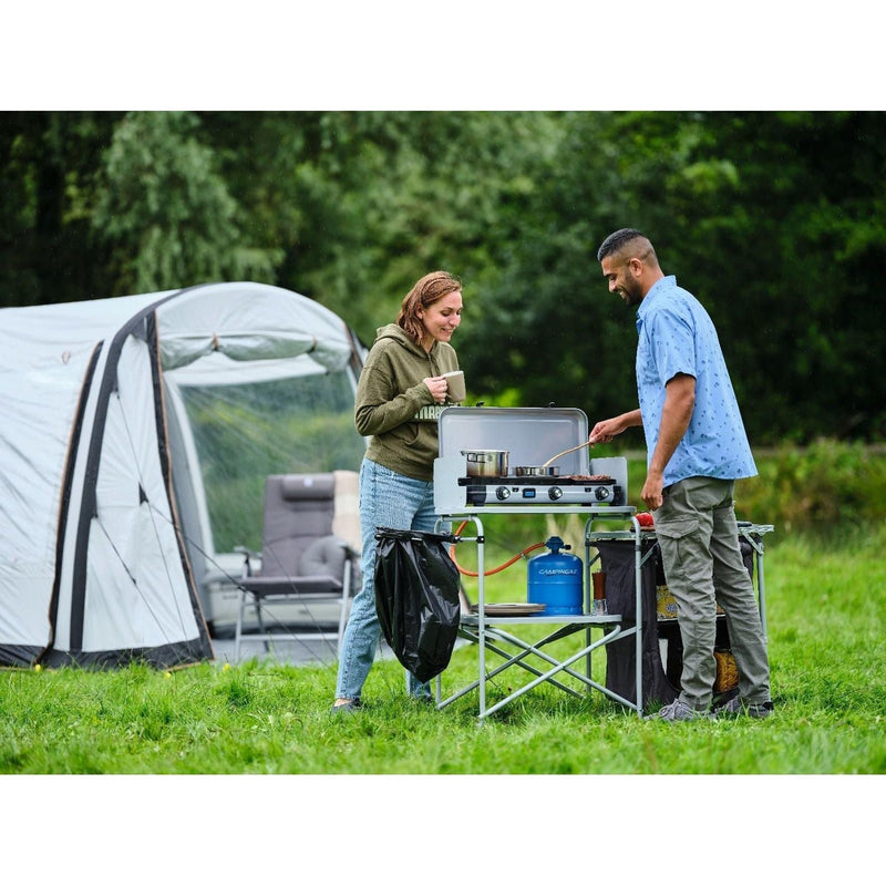 Campingaz Camping Kitchen 2 Multi-Cook Double Burner Portable Camping Gas Stove and Side Grill Campingaz - UK Camping And Leisure
