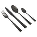 Gimex Cutlery Black 16 Pieces Gimex - UK Camping And Leisure