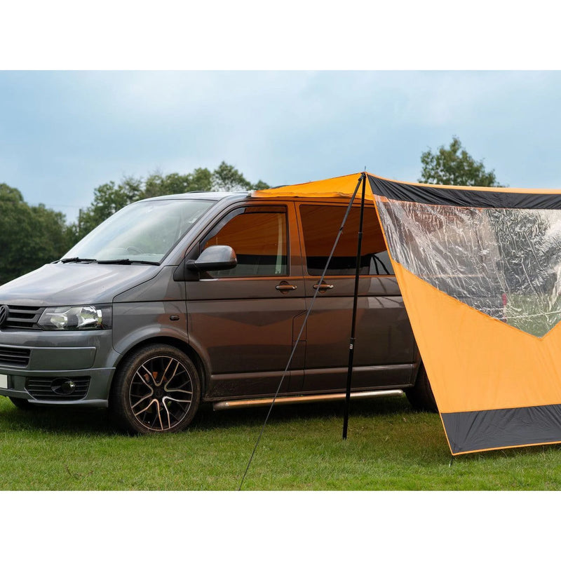 Olpro Rectangle Campervan Canopy with Window - 350cm, Orange