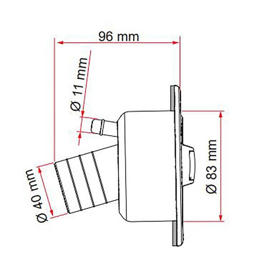Fiamma Water Filler Cap Black (94715-006) Fiamma - UK Camping And Leisure