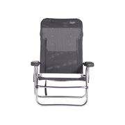 Crespo Beach Chair AL/223 Dark Grey Crespo - UK Camping And Leisure