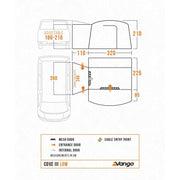 Vango Cove III Low Drive Away Awning Low Smoke - View 2