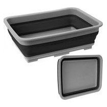 Summit Pop Folding Wash Basin Grey 666053 Summit - UK Camping And Leisure