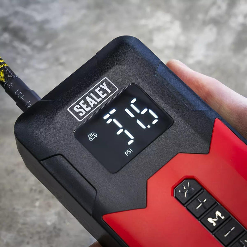 Sealey Tyre Inflator & Power Bank with Worklight Rechargeable 12v, CTI140 Sealey - UK Camping And Leisure