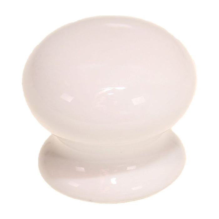 AG Ceramic Knob 35mm White Perfect for Motorhome and Caravan AG - UK Camping And Leisure