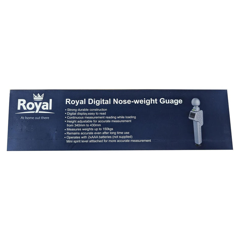 Royal Digital Noseweight Gauge up to 150kg Caravan Towing Safety Royal - UK Camping And Leisure