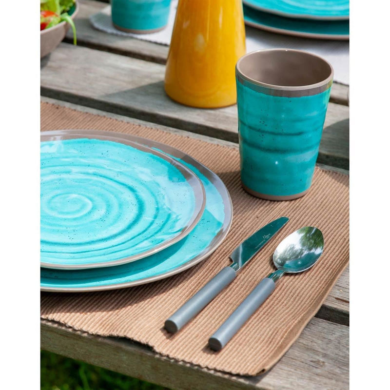 Bo-Camp Cup Halo Melamine 4 Pieces Aqua Bo-Camp - UK Camping And Leisure