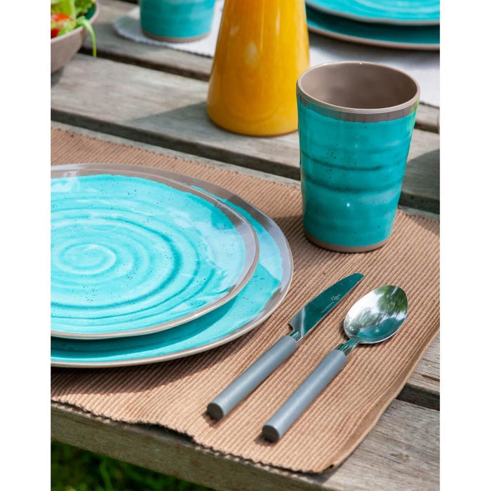 Bo-Camp Cup Halo Melamine 4 Pieces Aqua Bo-Camp - UK Camping And Leisure