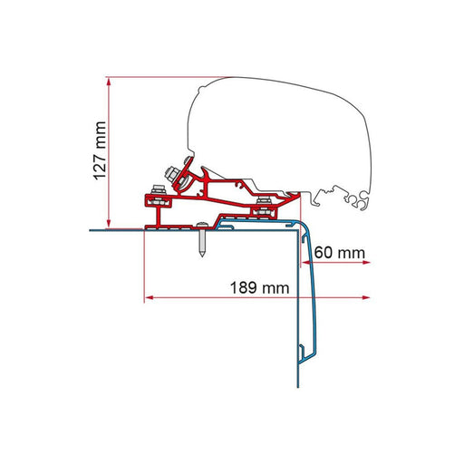 Fiamma Rapido C Line 340 Adapter Kit for Awnings Fiamma - UK Camping And Leisure