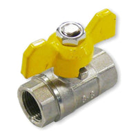 AG Gas Ball Valve Standard Handle 3/8" BSP Female Ports Caravan/Motorhome
