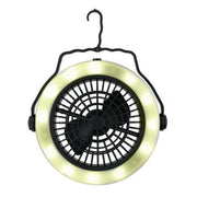 2IN1 12 LED Hanging Camping Ceiling & Desk Fan with Light Tent Lamp Lantern Outdoor UK Camping And Leisure - UK Camping And Leisure