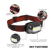 Sealey Rechargeable Head Torch with Auto-Sensor 8W COB LED HT08R Sealey - UK Camping And Leisure