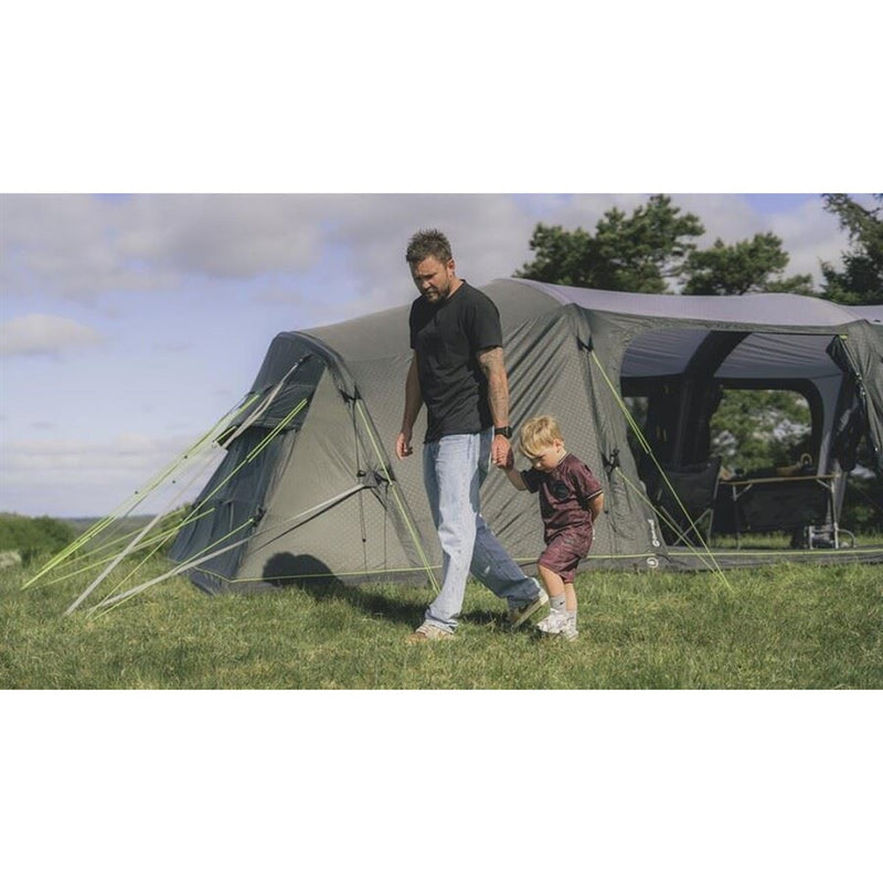 Outwell Lowa 6 Air 6 Berth Four Room Tunnel Tent - View 11