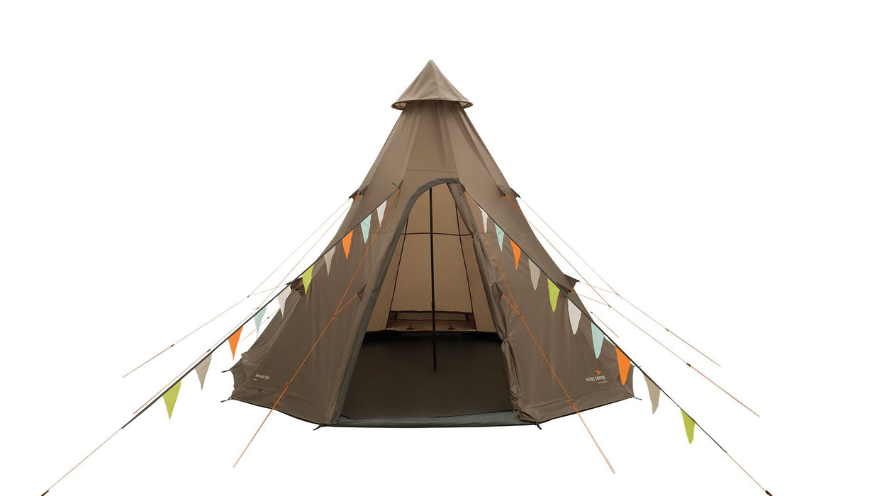 Easy Camp Rands Tipi Tent Dark Sand 8 Person Easy Camp - UK Camping And Leisure