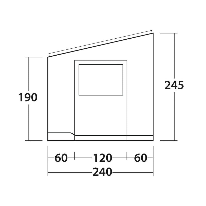Outwell Sideroads Campervan Cassette Awning Room Mid (240-260 cm) - View 10