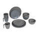 Bo-Camp Tableware Stone 16 Pieces Grey Bo-Camp - UK Camping And Leisure