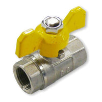 AG Gas Ball Valve Standard Handle 1/2" BSP Female Ports Caravan/Motorhome