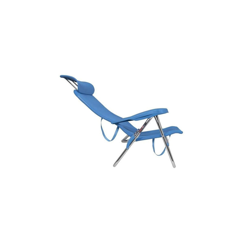 Crespo Beach Chair AL/205 Compact Blue Crespo - UK Camping And Leisure