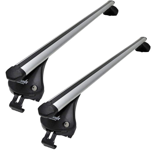 Summit SUP-957A Premium Integrated Railing Bar for Cars with Running Rails, Aluminium, Set of 2 - Summit Shop