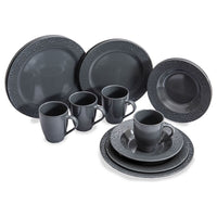 16 Piece premium dining set in graceful grey K2022