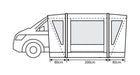 Outdoor Revolution Cayman Combo Air Mid Driveaway Awning (210-255cm) Outdoor Revolution - UK Camping And Leisure