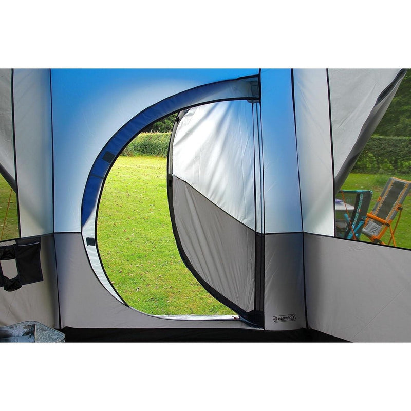 Coleman Cortes Octagon 8 Person Dome Glamping Yurt Camping Family Tent Blue Coleman - UK Camping And Leisure