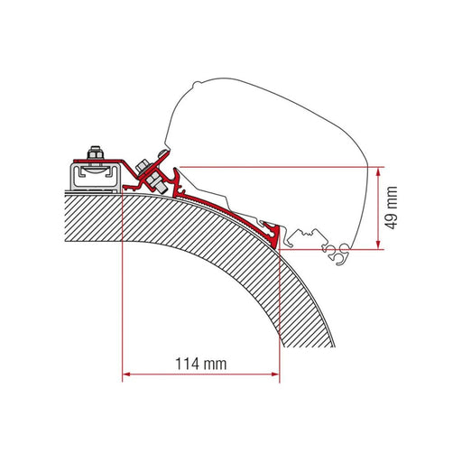 Fiamma Adapter Kit for Rapido Distinction 600 RVs Fiamma - UK Camping And Leisure