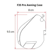 Fiamma F35 Pro 250 Awning Deep Black Case Royal Grey Fabric Campervan Caravan Fiamma - UK Camping And Leisure
