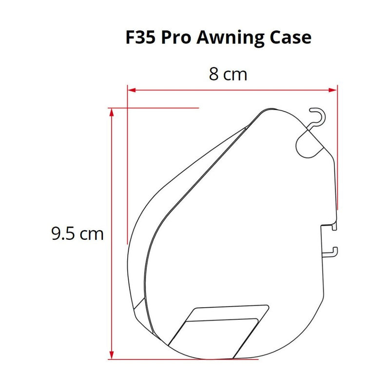 Fiamma F35 Pro 250 Awning Deep Black Case Royal Grey Fabric Campervan Caravan Fiamma - UK Camping And Leisure